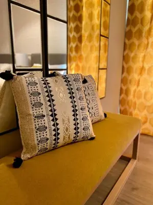 Cama o camas de una habitación en Nuevo Moderno Apartamento de Lujo