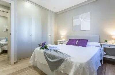 Cama o camas de una habitación en Jardines Valle 3 rooms 2 baños