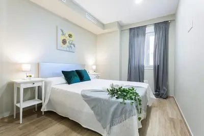 Cama o camas de una habitación en Jardines Valle 3 rooms 2 baños