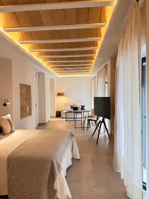 Cama o camas de una habitación en Casa Boutique Navarro