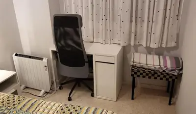 Cama o camas de una habitación en Céntrico Apartamento Santa Justa