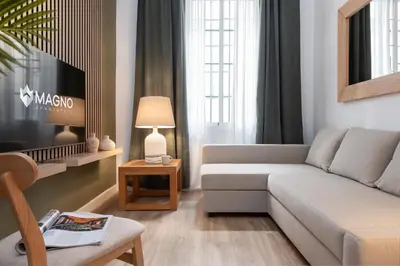 Zona de estar de Magno Apartments Ave María