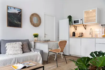 Una cocina o zona de cocina en Calma Muralla House-Two bedrooms & two bathrooms