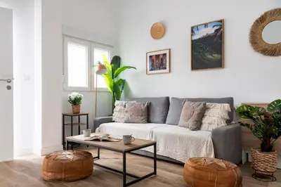 Zona de estar de Calma Muralla House-Two bedrooms & two bathrooms
