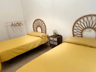 Cama o camas de una habitación en Alojamientos Claus