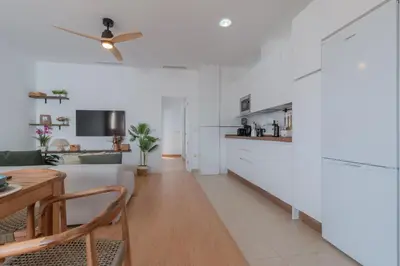 Una cocina o zona de cocina en Apto. El Ático de los Patios