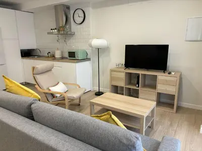 Una televisión o centro de entretenimiento en Loft céntrico 16A Córdoba