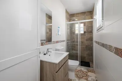 Un baño de Casa Rural Entrecaminos