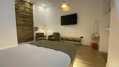Cama o camas de una habitación en Boutique Casa Caldereros