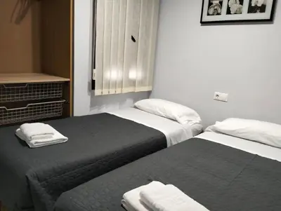 Cama o camas de una habitación en 602 Moderno y Amplio apartamento en Valdeolleros
