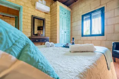 Cama o camas de una habitación en Casa Rural Carmo