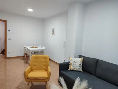 Zona de estar de Apartamento en Sevilla con piscina