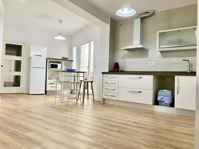 Una cocina o zona de cocina en El ventanal del viajero