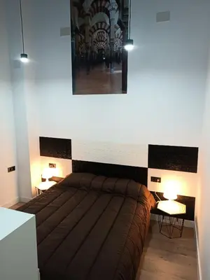 Cama o camas de una habitación en Apartamento Mezquita Catedral, Saqunda 2