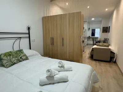 Cama o camas de una habitación en Apartamento Almagro López