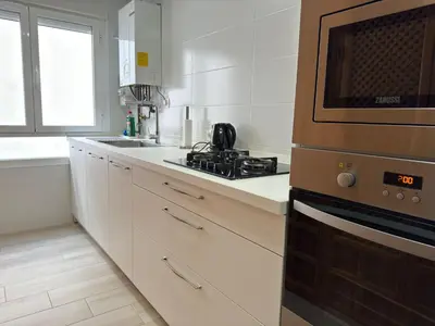 Una cocina o zona de cocina en Apartamento La Bodega con PARKING GRATUITO