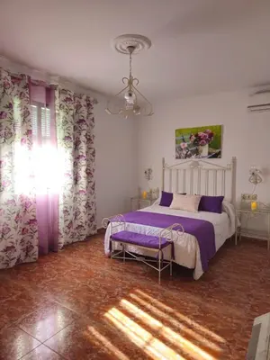 Cama o camas de una habitación en Finca Majada Alta