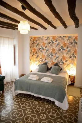 Cama o camas de una habitación en Alojamiento La Escalera
