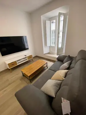 Una televisión o centro de entretenimiento en SUITES DEL MAR y SUITE DE CÓRDOBA - Apartmentos en pleno centro