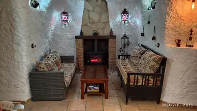 Zona de estar de CASA CUEVA EL OLIVO
