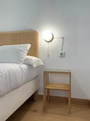 Cama o camas de una habitación en Feria Dúplex