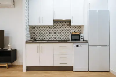 Una cocina o zona de cocina en Wish Suite Miraflores de Sevilla