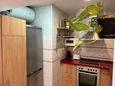 Una cocina o zona de cocina en RgHOST-Apartamento La Palma en Casco Histórico