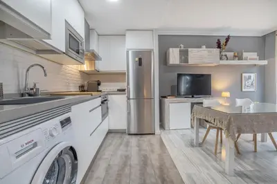 Una cocina o zona de cocina en Coral & Apartment & Parking