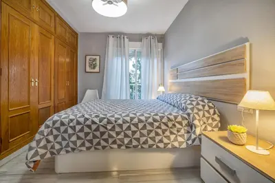 Cama o camas de una habitación en Coral & Apartment & Parking