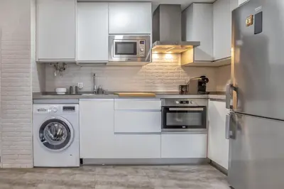 Una cocina o zona de cocina en Coral & Apartment & Parking