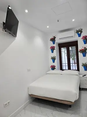 Cama o camas de una habitación en Nueva PENSION CIBELES