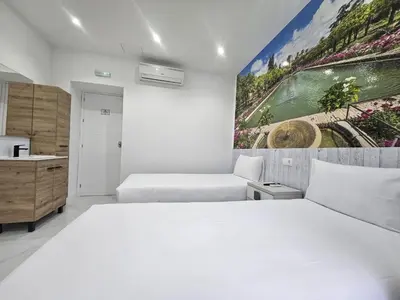 Cama o camas de una habitación en Nueva PENSION CIBELES