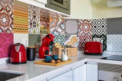Una cocina o zona de cocina en Atico con terraza privada Centro Histórico
