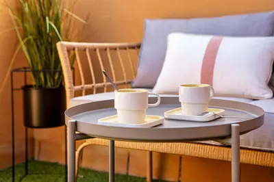 Zona de estar de Atico con terraza privada Centro Histórico