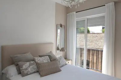 Cama o camas de una habitación en Selecta La casa del Artista