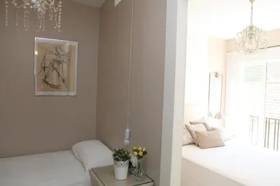 Cama o camas de una habitación en Selecta La casa del Artista