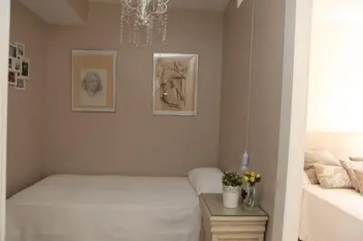 Cama o camas de una habitación en Selecta La casa del Artista
