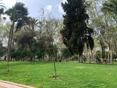 Jardín al aire libre en Bonito, céntrico y fresco apartamento Santa Marina