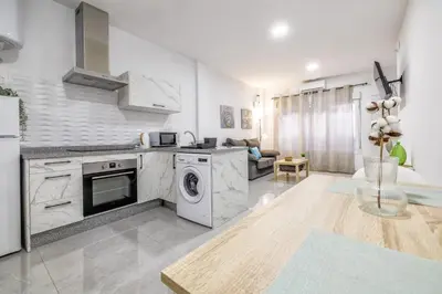 Una cocina o zona de cocina en Apartamentos Suite Sol
