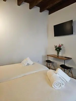 Cama o camas de una habitación en Siete Lunas