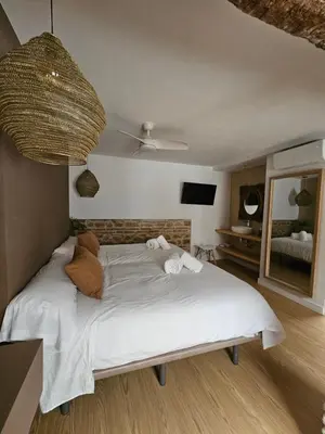 Cama o camas de una habitación en Siete Lunas