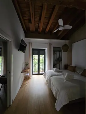 Cama o camas de una habitación en Siete Lunas