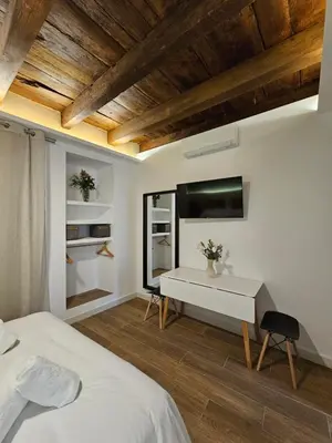 Cama o camas de una habitación en Siete Lunas