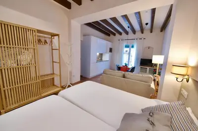 Cama o camas de una habitación en Casa Rural Sierra Morena