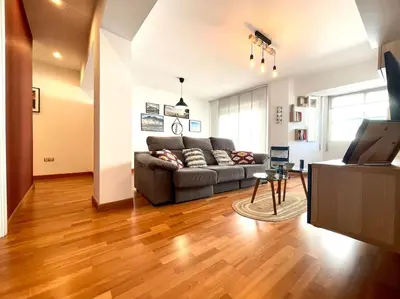 Zona de estar de Apartamento céntrico urbano con terraza