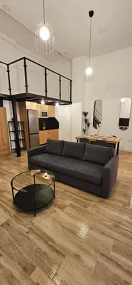 Zona de estar de Loft Puerta Almodovar