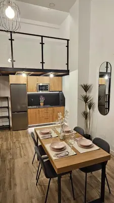 Una cocina o zona de cocina en Loft Puerta Almodovar