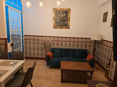 Zona de estar de Casa de la Tata la Judería Sevilla