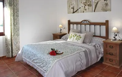 Cama o camas de una habitación en Nice Home In Hornachuelos With Wifi