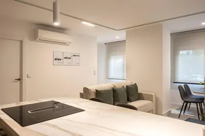 Cama o camas de una habitación en Royar Apartamentos